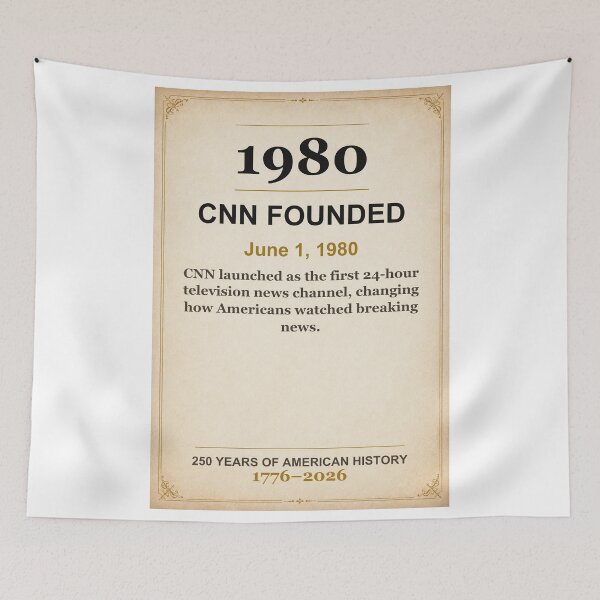 Item preview, America 250 | CNN Founded | 1980 designed and sold by ariksworld.