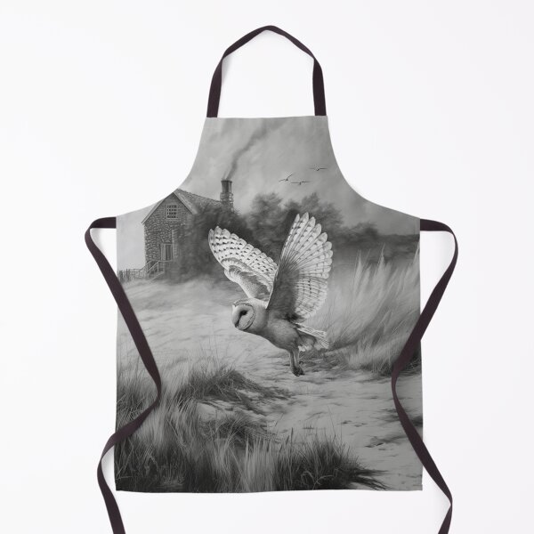 Item preview, A Barn Owl sweeping across open farmland, Birds in Motion designed and sold by CDC40.