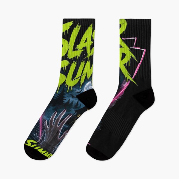 Item preview, Retro Slasher Summer of 86 Vintage Neon Horror Movie Cabin designed and sold by PhocoNibict.