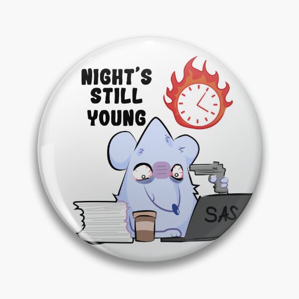 Item preview, Night's Still Young | Funny Coding Mouse designed and sold by Mammoths.