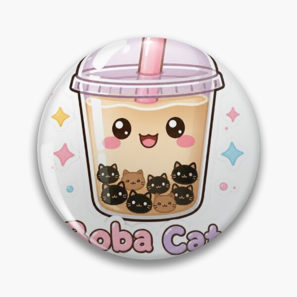Item preview, Boba Cat Happy Life Cute Kawaii Bubble Tea Cat Lover Pun designed and sold by Ankushpc.