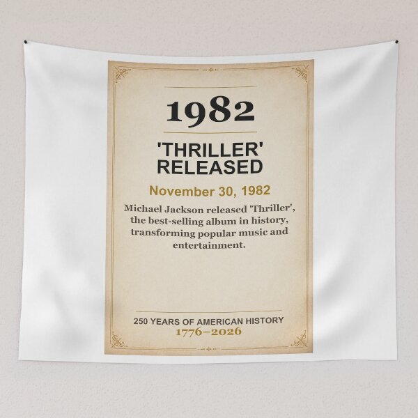 Item preview, America 250 | 'Thriller' Released | 1982 designed and sold by ariksworld.