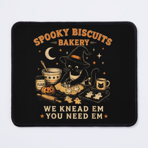 Item preview, Spooky Biscuits Bakery Cute Black Cat Baking Halloween Ghost Cookies T-Shirt designed and sold by PhocoNibict.