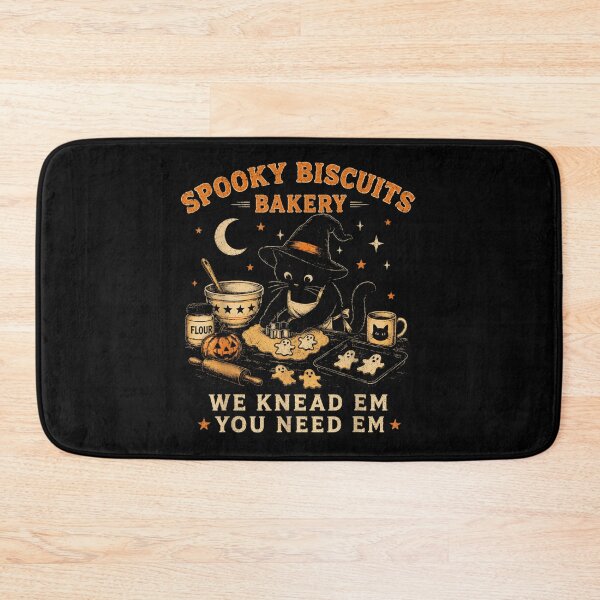 Item preview, Spooky Biscuits Bakery Cute Black Cat Baking Halloween Ghost Cookies T-Shirt designed and sold by PhocoNibict.