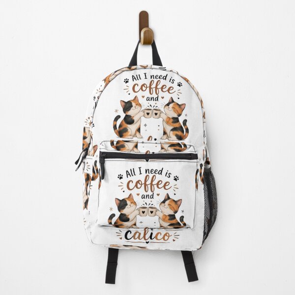 Item preview, All I Need Is Coffee and Calico Cute Cat Coffee Lover Gift designed and sold by Bettybee00.
