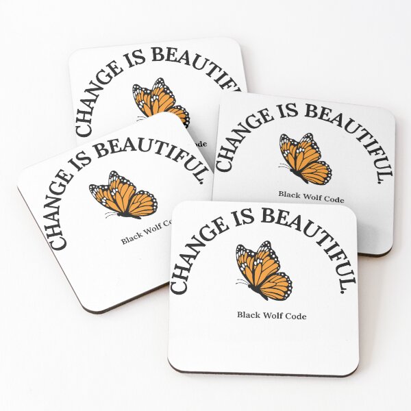 Item preview, Change Is Beautiful | Inspirational Butterfly | Black Wolf Code designed and sold by Bwolf1956.