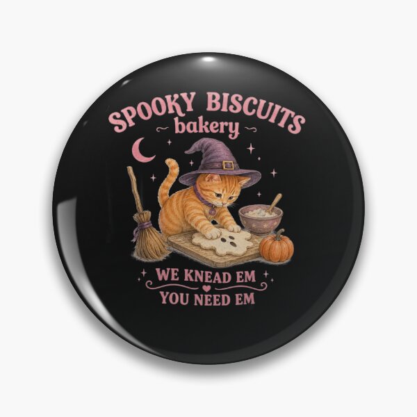 Item preview, Spooky Biscuits Bakery Black Cat Halloween Pumpkin Funny designed and sold by kotastiart.