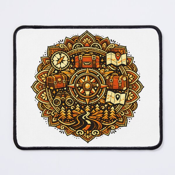 Item preview, Van Life Mandala | Retro Travel Adventure Design designed and sold by VaultVibes.