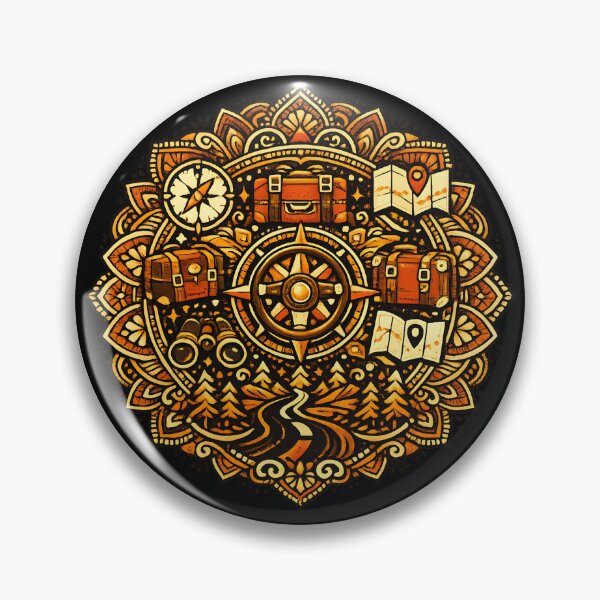 Item preview, Van Life Mandala | Retro Travel Adventure Design designed and sold by VaultVibes.