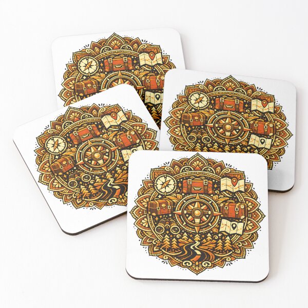 Item preview, Van Life Mandala | Retro Travel Adventure Design designed and sold by VaultVibes.