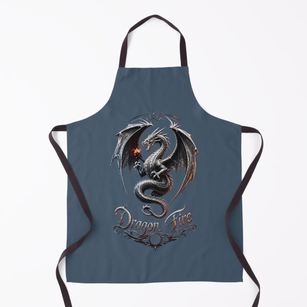 Item preview, Dragon Fire Metallic Artwork | Dark Fantasy Dragon | Gothic Dragon Illustration | Fire Breathing Dragon Design designed and sold by Bhaskar Digital Art.