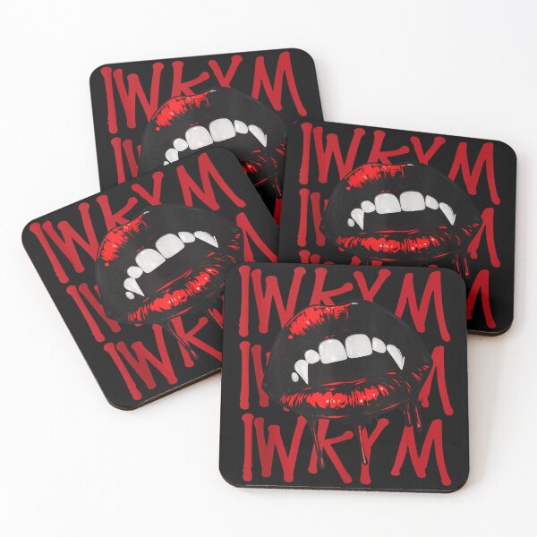 Item preview, Gothic Vampire Fangs Red Lips I WKYM Dripping Blood Horror Art designed and sold by RuperDelois.