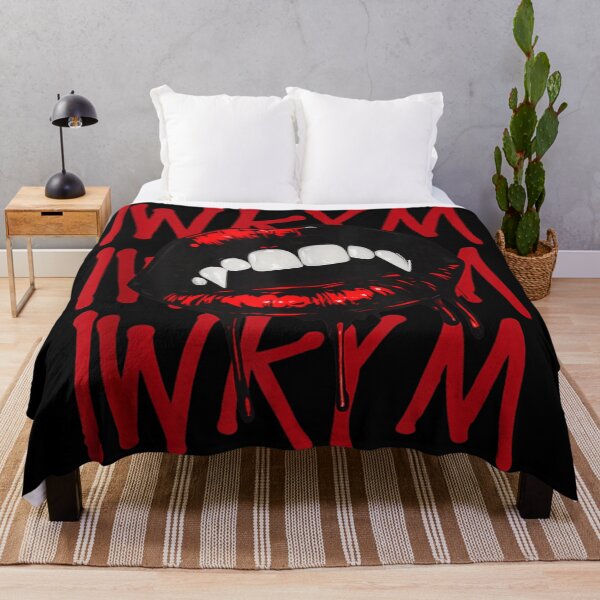 Item preview, Gothic Vampire Fangs Red Lips I WKYM Dripping Blood Horror Art designed and sold by RuperDelois.