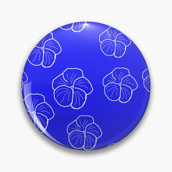 Item preview, Cobalt blue botanical line art designed and sold by wiwiart.