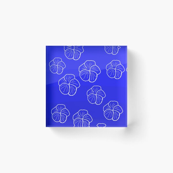 Item preview, Cobalt blue botanical line art designed and sold by wiwiart.