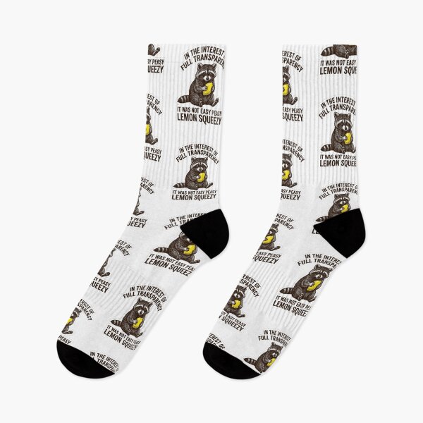 Item preview, In The Interest Of Full Transparency Not Easy Peasy Lemon Squeezy Raccoon - Funny Trash Panda Meme designed and sold by raedattia.