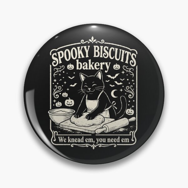 Item preview, Spooky Biscuits Bakery Baking Black Cat Halloween Pumpkin designed and sold by kotastiart.