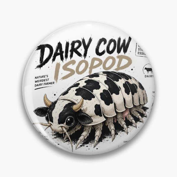 Item preview, Dairy Cow Isopod Weird Creature Illustration designed and sold by Abidel.