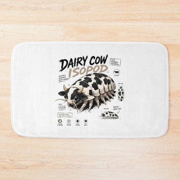 Item preview, Dairy Cow Isopod Weird Creature Illustration designed and sold by Abidel.
