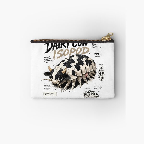 Item preview, Dairy Cow Isopod Weird Creature Illustration designed and sold by Abidel.