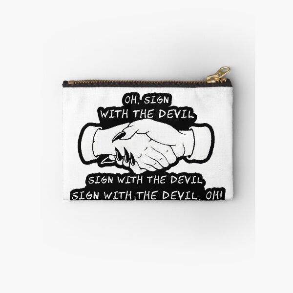 Item preview, Distressed Grungy Handshake With Devilish Claws designed and sold by BlueHueTee.