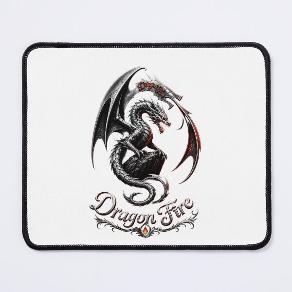Item preview, Dragon Fire Dark Fantasy Design | Metallic Dragon Art | Gothic Fire Dragon Illustration | Powerful Dragon Graphic designed and sold by Bhaskar Digital Art.