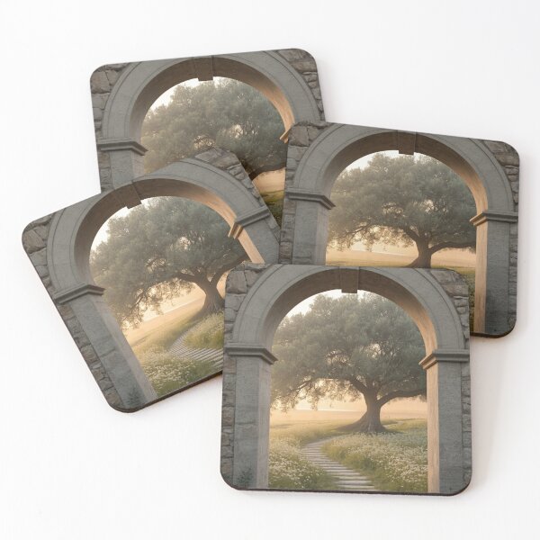 Item preview, Beyond the Quiet Gate | Luxury Healing Garden Wall Art designed and sold by VeloraNature.