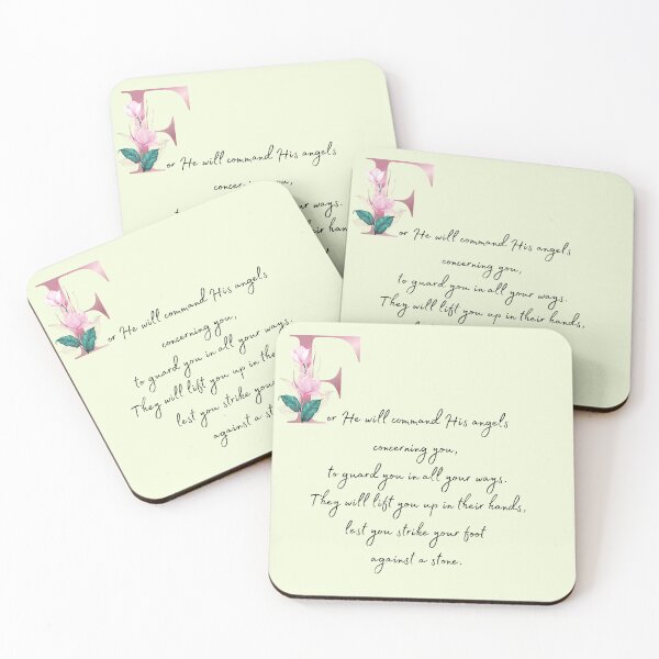 Item preview, Elevada - Salmo 91 - Un bonito regalo para niñas y mujeres cristianas designed and sold by Ceramic Scripture.