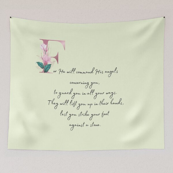 Item preview, Lifted Up - Psalm 91 - Pretty Gift for Christian Girls & Women designed and sold by Ceramic Scripture.