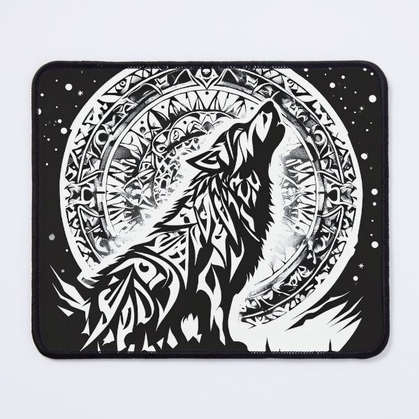 Item preview, Mandala Wolf Song designed and sold by ONYX Pixee.