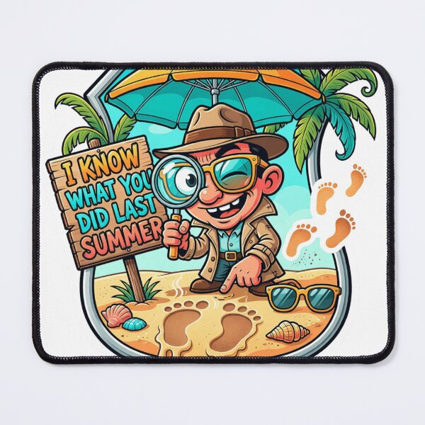 Item preview, I Know What You Did Last Summer Funny Cartoon Sticker designed and sold by Imaginarium of Chaos falcon88 .