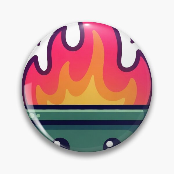 Item preview, Its Fine Everything Is Fine Cute Kawaii Dumpster Fire designed and sold by Foxiquie | Creative Sticker Studio.