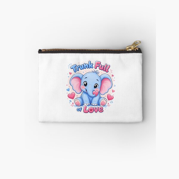 Item preview, Trunk Full of Love Cute Baby Elephant | Kawaii Animal Valentine Cartoon Sticker designed and sold by CRAZZYDOODLES.