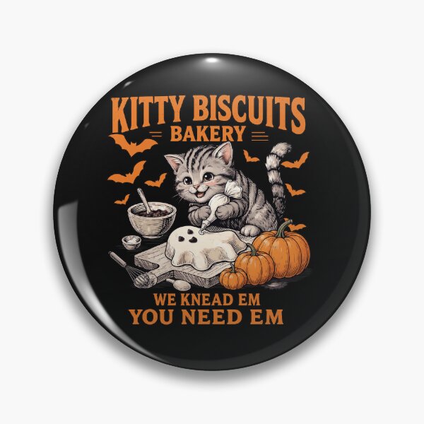 Item preview, Funny Spooky Biscuits Bakery Funny Black Cat Halloween Pumpkin designed and sold by kotastiart.