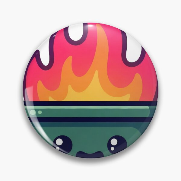 Item preview, Cute Kawaii Dumpster Fire Clean Minimalist Vector designed and sold by Foxiquie | Creative Sticker Studio.