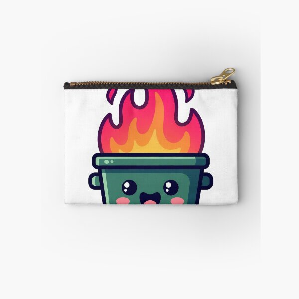 Item preview, Cute Kawaii Dumpster Fire Clean Minimalist Vector designed and sold by Foxiquie | Creative Sticker Studio.