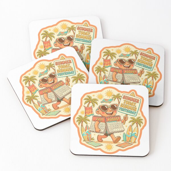 Item preview, Summer Today Summer Yesterday Retro Sticker designed and sold by Imaginarium of Chaos falcon88 .