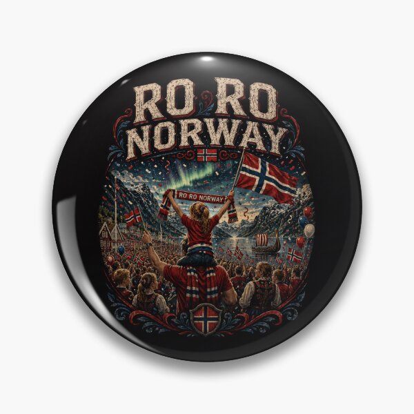 Item preview, Ro Ro Norwegian Norway Flag Culture Row Country T-Shirt designed and sold by Crystal-Tree.