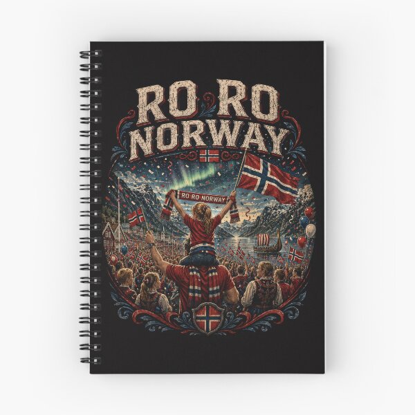 Item preview, Ro Ro Norwegian Norway Flag Culture Row Country T-Shirt designed and sold by Crystal-Tree.