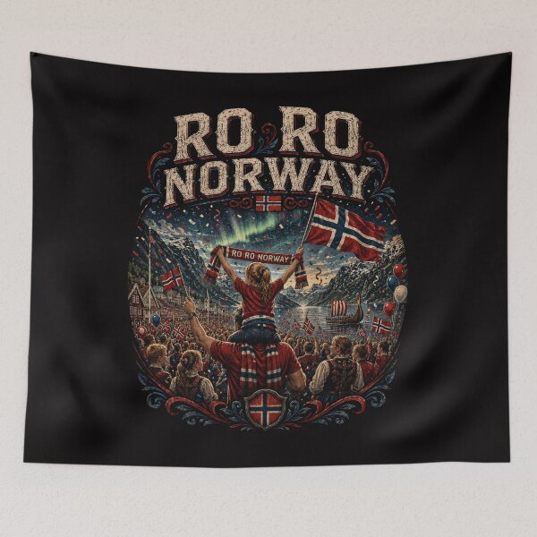 Item preview, Ro Ro Norwegian Norway Flag Culture Row Country T-Shirt designed and sold by Crystal-Tree.