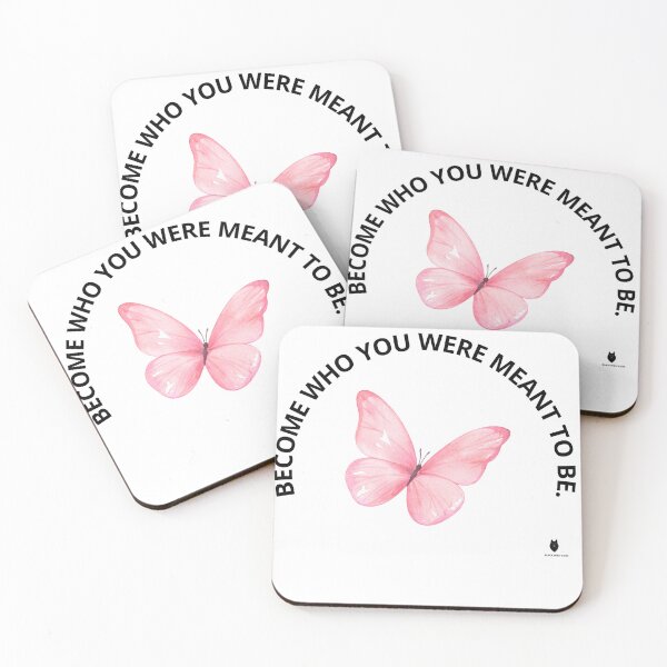 Item preview, BECOME WHO YOU WERE MEANT TO BE. |Inspirational Butterfly | Black Wolf Code designed and sold by Bwolf1956.