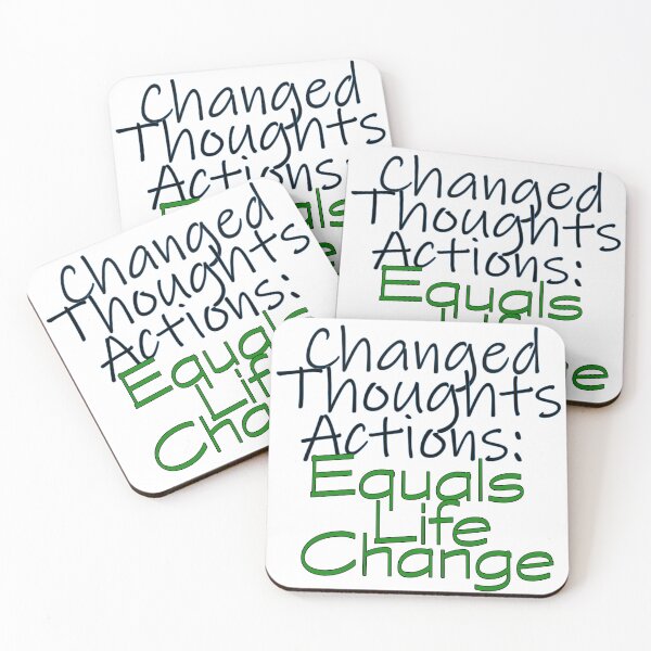 Item preview, Changed Thoughts Actions: Equals Life Change  designed and sold by AGMomsArt.