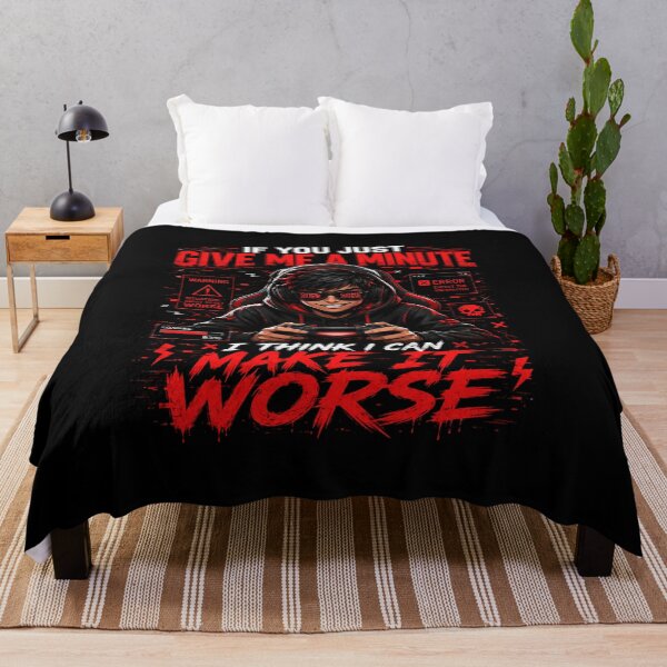 Item preview, If You Just Give Me A Minute I Think I Can Make It Worse Gamer T-Shirt – Funny Gaming Quote Tee, Gamer Humor Shirt, Esports Graphic designed and sold by Artimax-Studio.