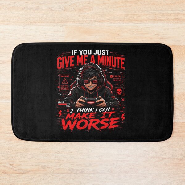 Item preview, If You Just Give Me A Minute I Think I Can Make It Worse Gamer T-Shirt – Funny Gaming Quote Tee, Gamer Humor Shirt, Esports Graphic designed and sold by Artimax-Studio.