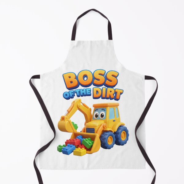 Item preview, Cute 3D Cartoon Excavator Tractor - Boss Of The Dirt designed and sold by colormystory.