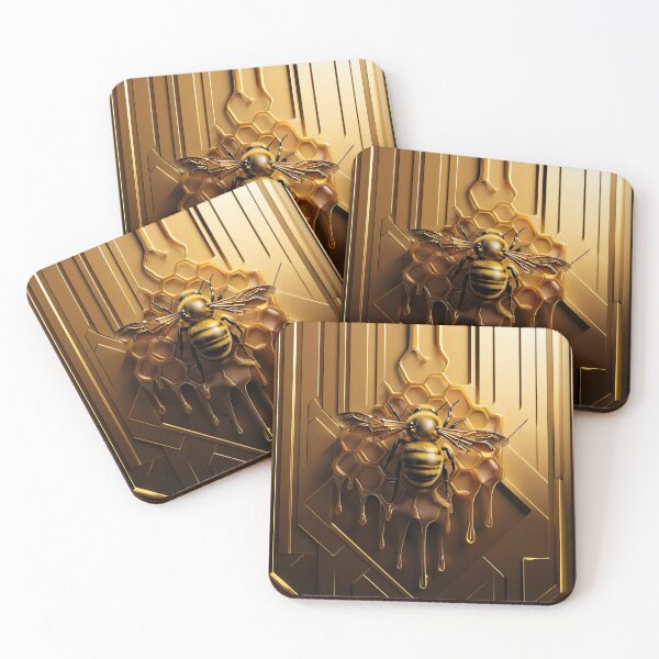 Item preview, Golden Honeycomb Deco designed and sold by ONYX Pixee.