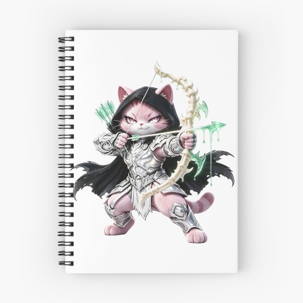 Item preview, Felis Margarita Archer - Pink Silver Ranger Cat designed and sold by ABYSSLAB.