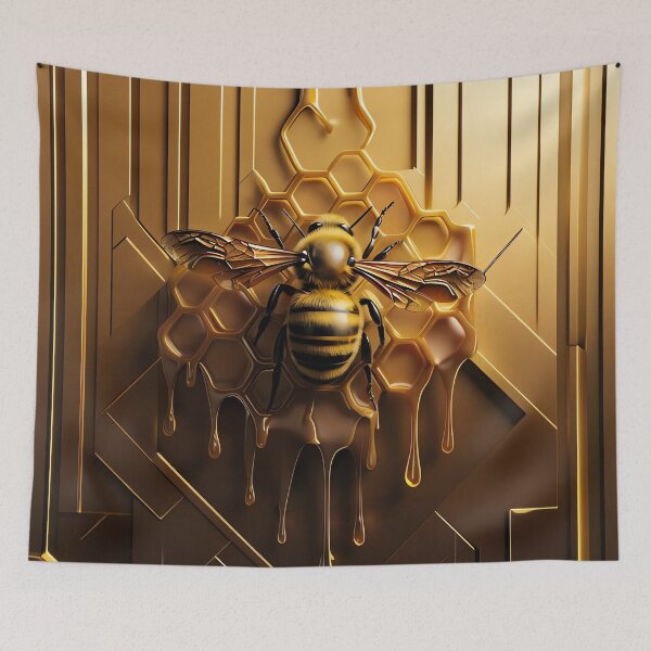 Item preview, Golden Honeycomb Deco designed and sold by ONYX Pixee.