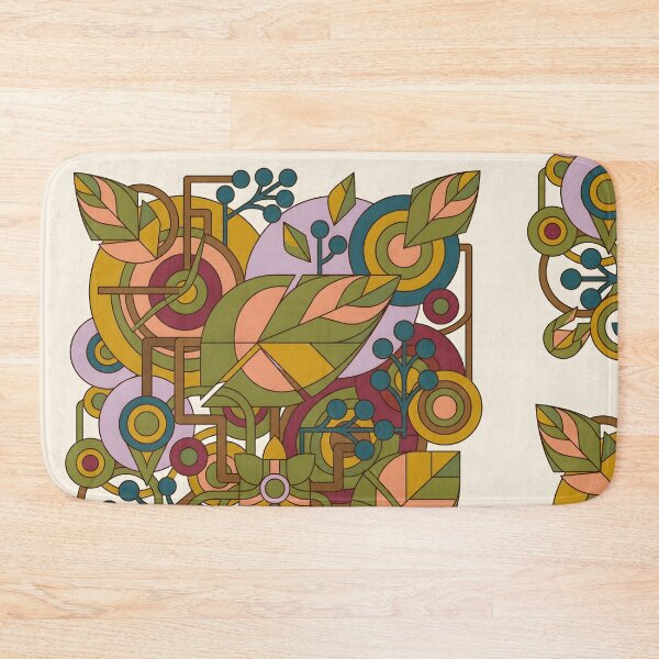 Item preview, Maximalist Geometric Botanical Art Print | Mid Century Concrete Floral Collage Poster | Avant Garde Abstract Leaves Canvas designed and sold by SergioMiklos.