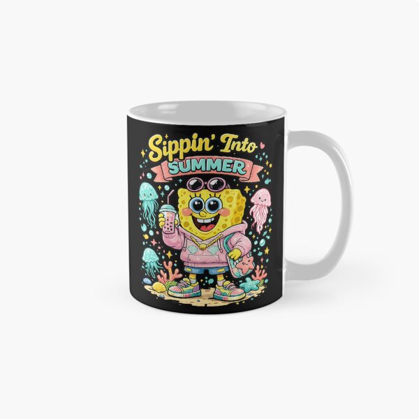 Item preview, Sippin' Into Summer Cute Cartoon Beach Design | Summer Vacation & Tropical Vibes designed and sold by Rx Graphic Studio.